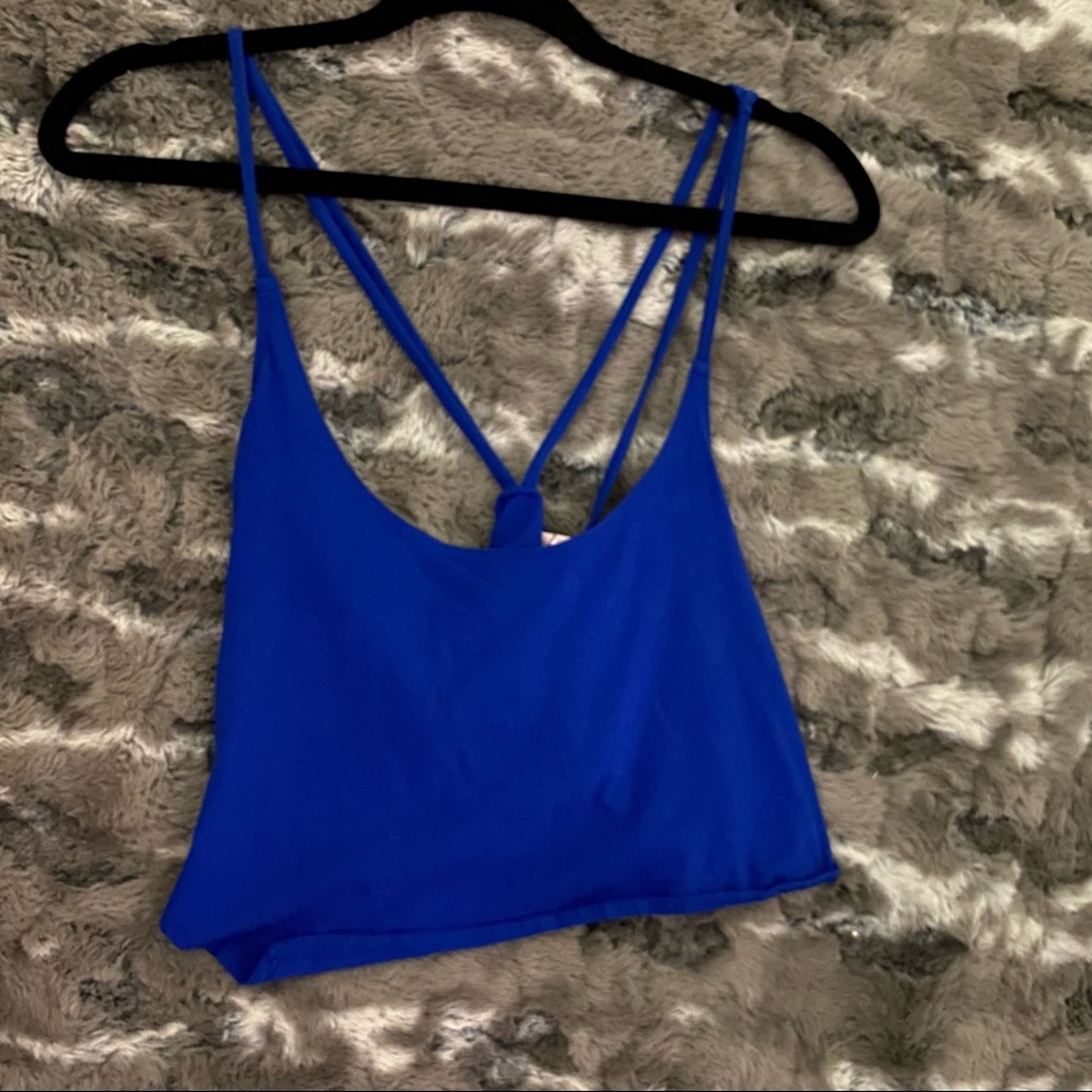 NWOT Royal Blue Victoria Secret crop top
